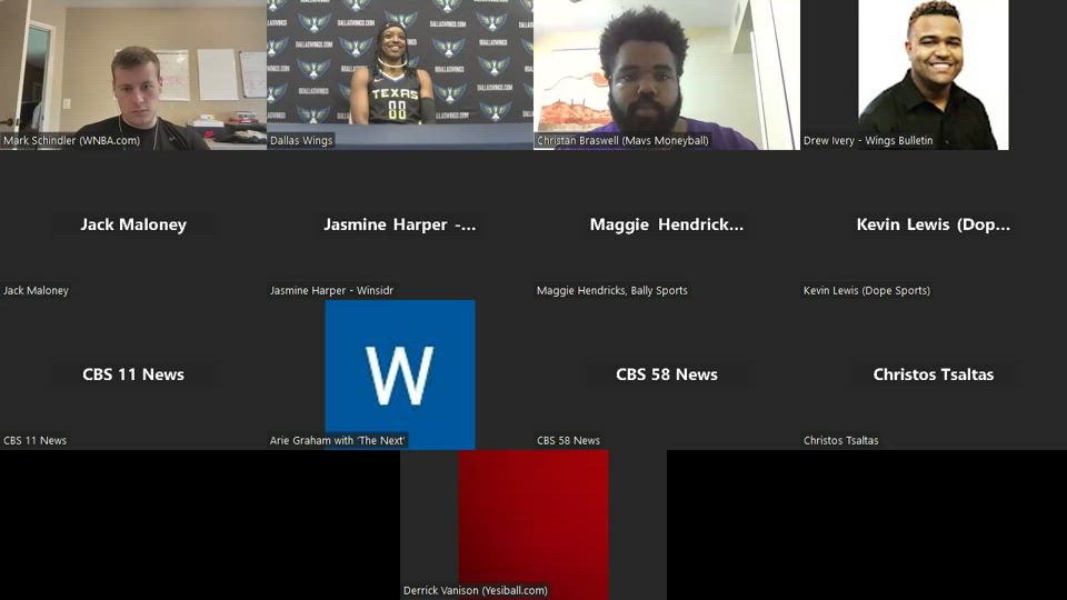 Media Day PC Diamond DeShields Dallas Wings