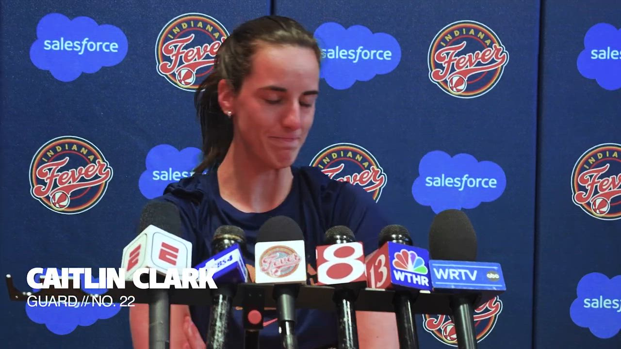 Practice Media Availability: Caitlin Clark Gives Status Update